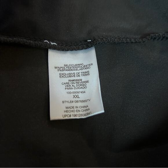 GB Black Velvet Stretch High Mock Neck Long Sleeve Holiday Cocktail Party Dress - Picture 14 of 16